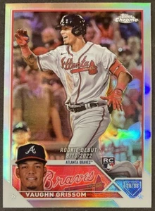 2023 Topps Chrome Update Refractor #USC127 Vaughn Grissom RC Debut - Bild 1 von 2