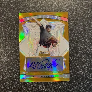 2009 Bowman Sterling AJ Pollock Gold Refractor Prospect Auto Autograph #48/50 - Picture 1 of 3