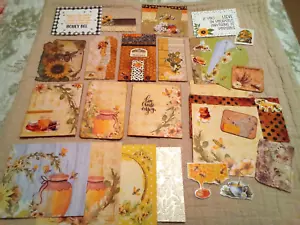 Junk Journal Ephemera, Bees 52 pc. With Doily - Picture 1 of 3