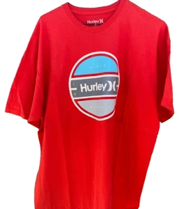 Hurley Since 1999 T-Shirt Size 2XL Red White and Blue Graphic Print - Picture 1 of 5