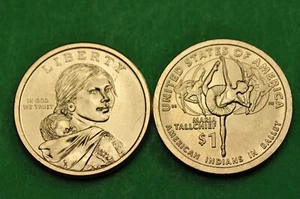 2023- P&D BU Mint State (Native American/Sacagawea) US One Dollars (2 Coins) - Picture 1 of 2