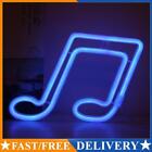 Note LED Neon Night Light Sign Wall Art Lamp for Xmas Home Party (Blue) AU