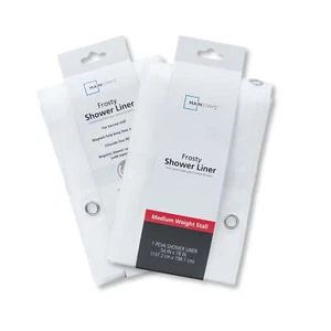 Medium Weight PEVA Shower Liner 54" x 78" For Bathroom Stall - Frosty - Picture 1 of 8