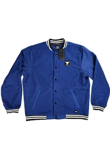 Under Armour 1377437 471 Project Rock Mesh Varisty Jacket Blue Men's XL New - Picture 1 of 12