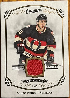 2015-16 Upper Deck Champ’s Rookie Jerseys Shane Prince #J-PR Ottawa Senators - Image 1 of 2