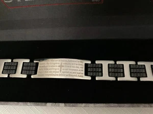 Man Stainless Steel Bracelet With Prayer And Cross. - Picture 1 of 6