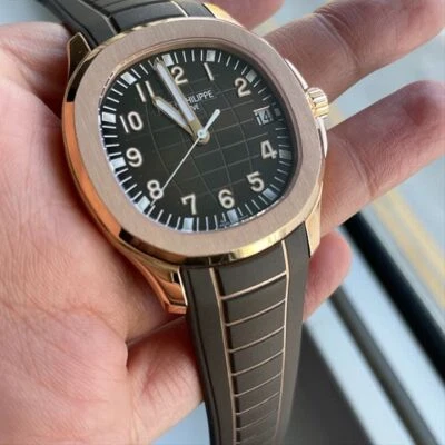 Patek Philippe 5167R Men's Aquanaut Jumbo 18K RG Tropical "Brun Arabe Décor'' - Image 1 of 2