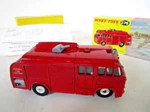 BOXED VINTAGE DINKY TOYS 276 AIRPORT FIRE TENDER - VGC - Picture 1 of 21
