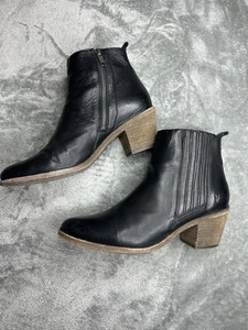 Frye Womens Alton Chelsea Boots Black Brown Heel Side Zip 10 B - Picture 1 of 9