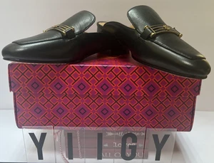 🐼💦 Tory Burch 🐼💦 Size 5 🐼 Amelia Backle Calf Leather Black Shoes 🐼 SR - Picture 1 of 10