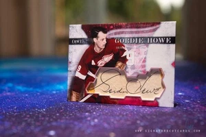 Gordie Howe Detroit Red Wings Vintage Signature Cut Card - Autographed - Picture 1 of 2