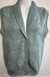Vintage Pendleton Sweater Vest Women’s S Collared V-neck Button Wool Blue Retro - Picture 1 of 6