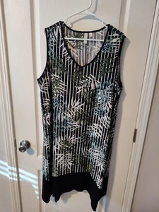 Damen 3X TACERA Tropical Strand ärmellos Pullover Kleid/Badeanzug Cover Up  - Bild 1 von 11