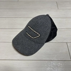 Diesel Y2K Archive Mesh Cap Grunge Free Size Wool Hat - Picture 1 of 5