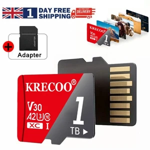 256GB 1TB Micro SD Card Memory U3 V30 Class 10 For Mini TF Drone Camera 4K Video - Picture 1 of 19