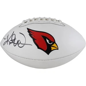 Kurt Warner Autographed Arizona Cardinals Logo Football Beckett Witness 50092 - Picture 1 of 5