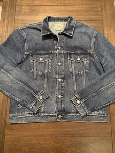 Polo Ralph Lauren Denim Jacket Mens XL Blue Trucker Authentic Jeans Pockets - Picture 1 of 10