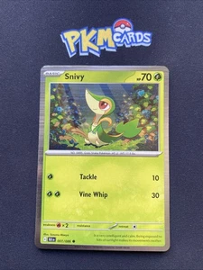 Juego de cartas coleccionables Pokémon Snivy Black Bolt 001/086 Holo LP. - Imagen 1 de 3