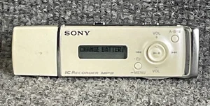 Sony ICD-U60 Registratore Portatile Portatile Digitale Mp3 Suono Riproduzione Vocale Bianco - Foto 1 di 17