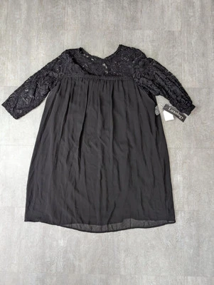 Vestido negro para mujer Luxology talla 16 nuevo con etiquetas Foto 1 de 4