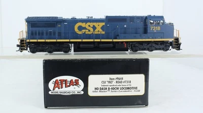 HO Scale Atlas 9644 CSX Dash 8-40CW in YN3 Scheme DC/DCC/Sound CSX 7318 - Image 1 of 4