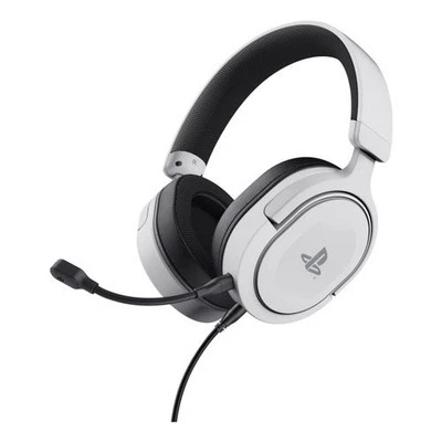 Cuffie gaming Trust 24716 GXT 498W Forta Wired Bianco e Nero - Immagine 1 di 2
