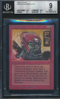 Alpha Ironclaw Orcs BGS 9 Graded Magic MTG (2579) -magicgraders- - Image 1 of 3