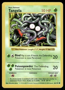 Pokemon Tcg Tangela [Shadowless] #66 Pokemon Base Set NM - Bild 1 von 2
