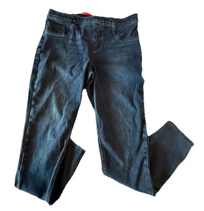 Jean bleu skinny à enfiler Spanx cheville taille L taille haute stretch excellent état - Photo 1/14