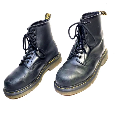 Doc Dr. Martens Talla 5 Hombres 6 Mujeres Cuero Puntera de Acero Air Wair Botas Zapatos de Seguridad  Foto 1 de 4