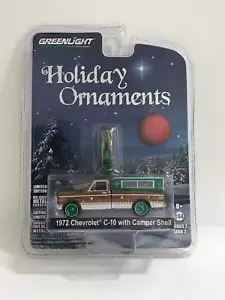 Greenlight 1:64 1972 Chevrolet C-10 Pick Up Truck W/ Camper Shell  37120D -CHASE - Picture 1 of 1