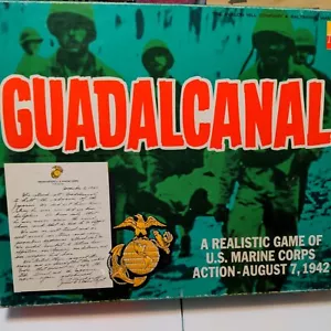 Vintage Guadalcanal Board Game Realistic Marine Corps Avalon Hill 1966 Used - Picture 1 of 13