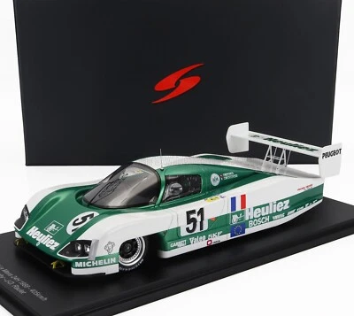 1/18 Spark 18S844 Secateva WM-Peugeot P88 24h Mans 1988 Dorchy Speed Record - Immagine 1 di 3