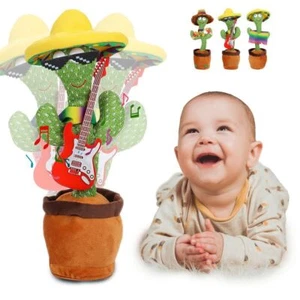 Juguetes de peluche para cactus bailar USB canciones electrónicas para cantar hogar niños batido de baile - Imagen 1 de 15