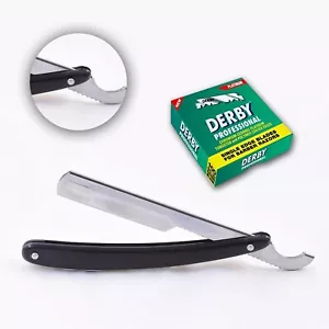 Juego de 2 afeitadoras, Ustura 100 Derby cuchillas Wet Shaving Razor navaja de afeitar DE - Imagen 1 de 3