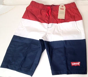 Levis Big Boy Swim Shorts Trunks Large Mesh brief Drawstring waist Colorblock - Picture 1 of 9