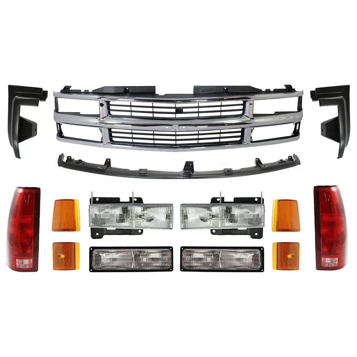 Bumper Filler Front Center Fits 1994-2002 Gmc C3500HD 5.7L 12376285 GM1087180