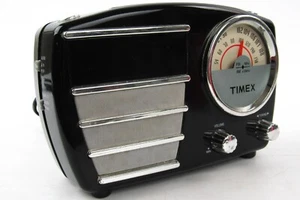 Retro Timex Alarm Clock Radio 7247B ONLY RADIO WORKS FOR PARTS ONLY WATCH VIDEO - Picture 1 of 14