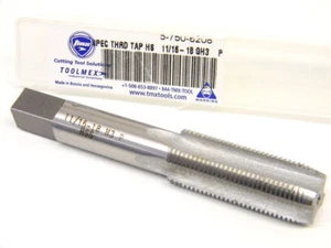 Nuevo Toolmex 11/16" x 18 GH3 Enchufe Grifo Manual 5-750-6208 Acero Alta Velocidad HSS - Imagen 1 de 1