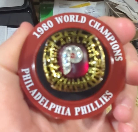 Philadelphia Phillies SGA Mike Schmidt 1980 World Series Replica Ring 8/4/2022 Cover