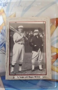 1975 Ty Cobb McCallum Card #13 Ty Tangles With McGraw NM/M or Better