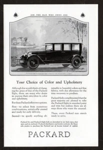 1925 PACKARD Eight Seven-Passenger Sedan Vintage Antique Original Print AD | Art - Picture 1 of 1