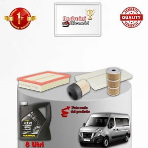 KIT TAGLIANDO 4 FILTRI E OLIO PER NISSAN NV400 2.3 DCI 100KW 136CV DAL 2014 -> - Imagen 1 de 1