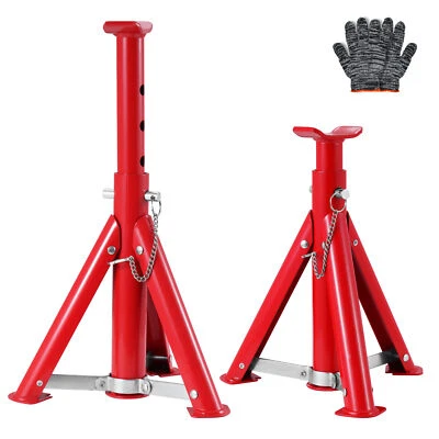 6 Ton Axle Stands Lifting Capacity Stand Heavy Duty Car Caravan Floor Jack Pair - Image 1 of 4