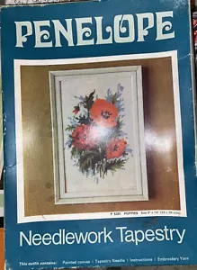 VINTAGE PENELOPE TAPESTRY KIT Poppies UNUSED - Picture 1 of 1