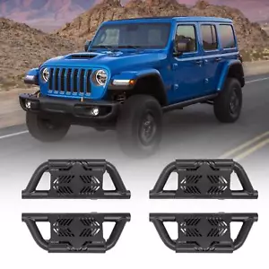 4X EZ Side Steps for 2018-2024 Jeep Wrangler JL 4 Doors Running Boards Nerf bar - Picture 1 of 11