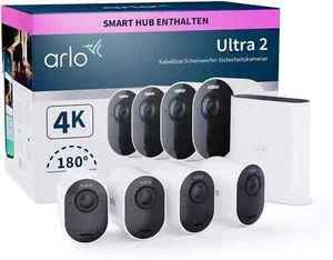 Cámara de vigilancia ARLO Ultra 2 4K juego de 4 visión nocturna a color inalámbrica incl. puerta de enlace - Imagen 1 de 10