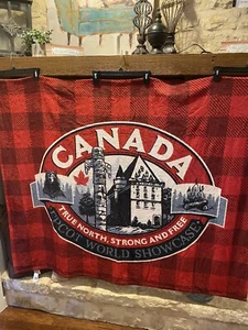 Coperta nuova con etichette Disney Epcot Canada World Showcase bufalo a quadretti pile lancio - Foto 1 di 6