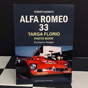 ALFA ROMEO 33 TARGA FLORIO PHOTO BOOK EXCLUSIVE IMAGES NEW BOOK T33/3 T33/TT/12 - Imagen 1 de 9