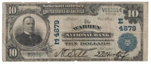 U.S. (Warren, PA) - Series of 1902 $10.00 National Currency Banknote - Picture 1 of 2